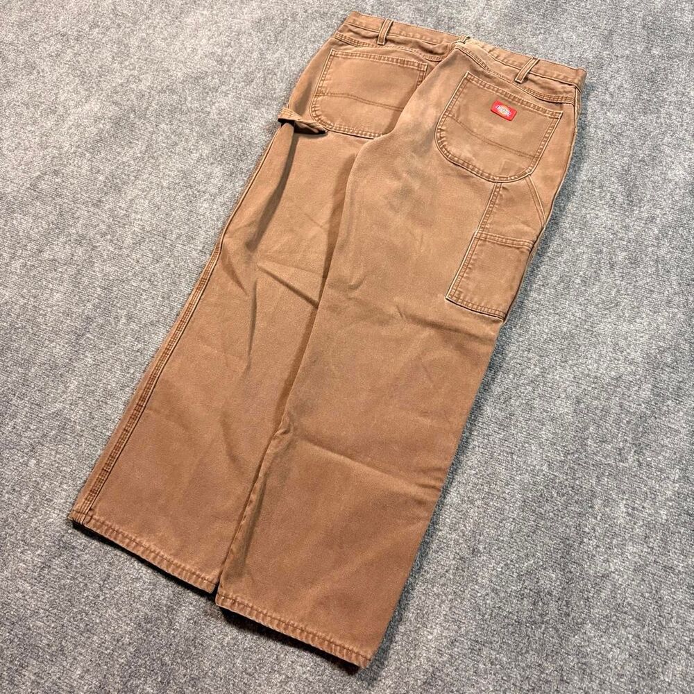 Vintage Dickies Brown Canvas Carpenter Workwear Pants